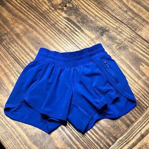 Royal blue Lululemon shorts